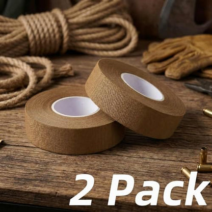 2 Rolls Magsaddle Gun Grip Tape, Non-Reflective, No Residue Goon Grip Tactical Tape for Pistol, Handgun, Rifle, Sports, Tool, Pull Up Bars, Handles, Bats, Rackets, Gym Equipment, Handrails - color: Coyote Brown