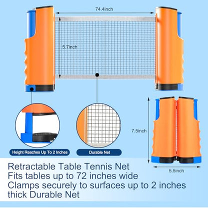 Generic Table Tennis Set/Table Tennis Net - color: Blue