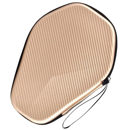 Hexagonal Pingpong Paddle Case Table Tennis Racket Storage Bag Zipper Handbag Accessories Portable Zipper Bag Lightweight Equipment - color: Champagne