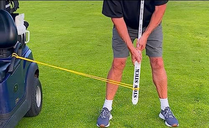 Adds Golf Skill, Play Smart & Putt Better, Protects Clubs, No Lost Gear, Travel Bag Arm, Resistance Tool, Putting Alignment Aid, Pregame Warm-Up, Golf Forever Stretching Bar & Training