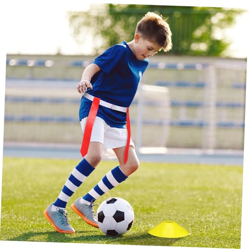 Totority 16Pcs Flag Football Set Belts Cones for Adults Training Durable Football Training Accessories with Storage Bag for Beginners and Players