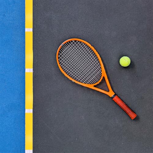 balacoo 6pcs Sports Court Carpet Markers Tennis Training Aid Rectangular Yellow Agility Training Signs for Soccer Football Court Line Markers Training Supplies