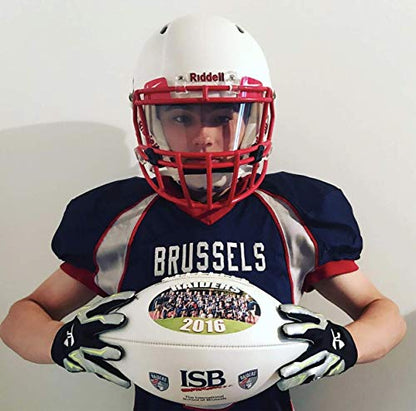Personalized Custom Full 12 Inch Football | Regulation Size | Customized Trophy for Coach, Dad, Any Fan - style: Full Size Football without Base