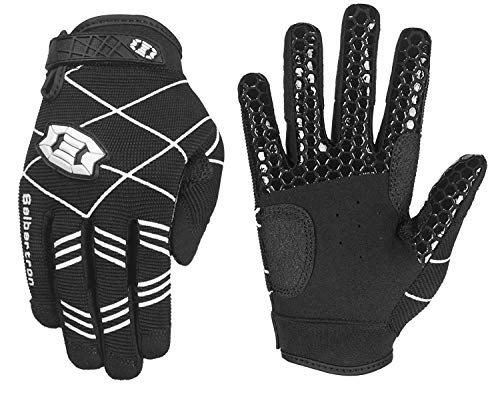 Seibertron B-A-R PRO 2.0 Signature Baseball + Softball + Teeball Batting Gloves Super Grip Finger Multiple 11 Sizes + 5 Colors Available Fit Adult Youth Kids Boys Girls Mens Women - color: Black, size: XL Youth