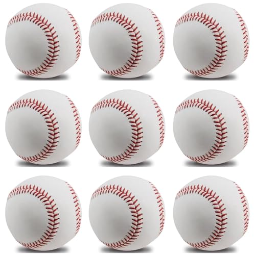 Baseballs, Practice Baseballs, Baseball for Youth Teenager/Adults Players Training Ball, Safe Throwing for Indoor/Outdoor, Batting Practice