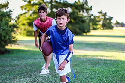 WristCoaches Football Play Wristbands - Youth Quarterback Gear - Wristband Playbook - Softball Wristbands for Signs - color: Pink