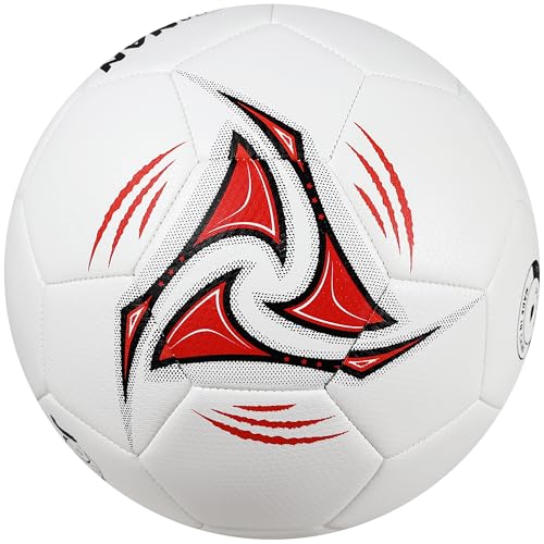 Low Bounce Futsal Ball Size 4 - Indoor Futsal Soccer Balls with Durable TPU Cover for Training & Match Play | Reinforced Stitching Design for Youth and Adults