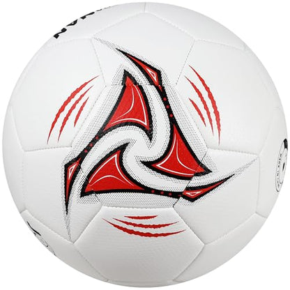 Low Bounce Futsal Ball Size 4 - Indoor Futsal Soccer Balls with Durable TPU Cover for Training & Match Play | Reinforced Stitching Design for Youth and Adults
