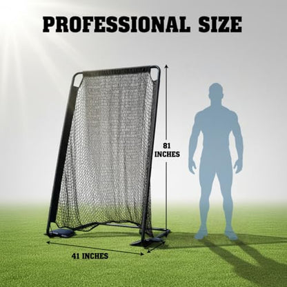Football Kicking Cage Net - Portable 81x41IN Football Goal Training Aids for Backyard Indoor Outdoor-Youth & Adults