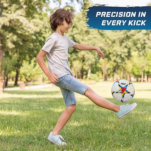 Biggz High Tech Mould Starz Soccer Ball Size 5 with Hand Pump