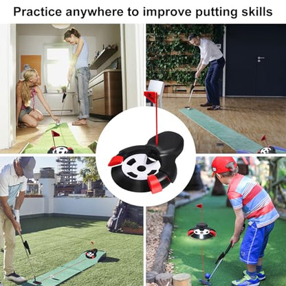 Golf Automatic Putting Ball Return Cup ，Putting Practice Automatic Putting Machine，Golf Cup Training Aid, Putting Returner for Indoor Outdoor Office Practic Golf Training Aids
