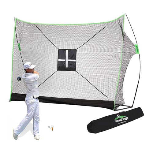 for Backyard Driving, Golf Practice Net, Dual-Turf Golf Mat, Chipping Target & Carry Bag