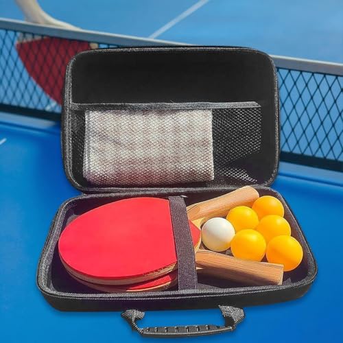 Yiju Ping Pong Paddle Case, Racket Protector MultifunctionTable Tennis Racket Case Pingpong Storage Bag EVA Hard Cover Case for Travel Outdoor Sports Gift