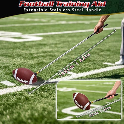 Football Snap Trainer Pro, Sizi 6 Football Training Equipment for Defensive Line Reaction Speed & Snap Timing, Telescoping Collapsible Coaching Stick for Football Drills, Special Teams Practice Aid