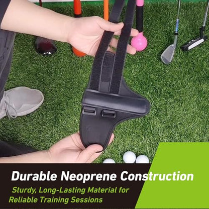 Golf Wrist Trainer for Swing Alignment Pro Training Aid Brace for Hand Gesture Correction Golf Hinge Practice Tool and Wrist Support Brace for Beginners and Pros to Improve Swing Technique