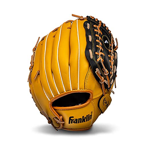 Franklin Sports Field Master Baseball + Softball Glove - Field Master Adult + Youth Baseball + Softball Mitt - Men's + Women's Gloves - Right Hand Throw
