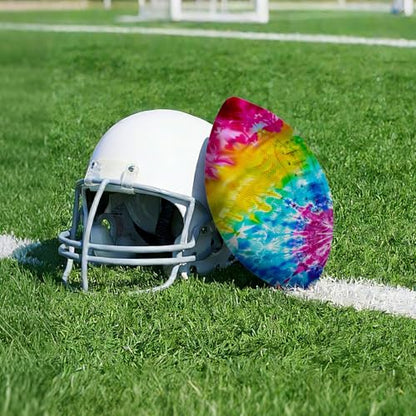 American Football, Official Size 11.9 x 7.3 Inch, Premium Composite Leather High-Grip Ball with Pro-Style Lacing, Unique Prints for Training, Games & Gifts - color: Rainbow