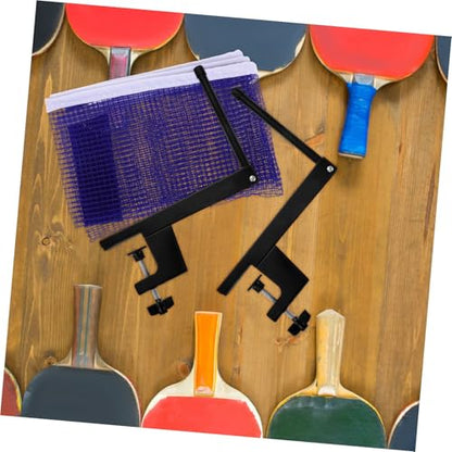 Retractable Table Tennis Net Posts Portable Pong Set for Indoor Outdoor