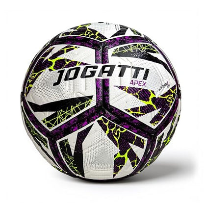 Apex Hybrid Futsal Ball – Professional Match Quality Indoor Soccer Ball Size 4 - Textured PU Surface for Enhanced Grip & Control, Butyl Bladder, Multi-Layered Backing & 12 Embossed Panels.