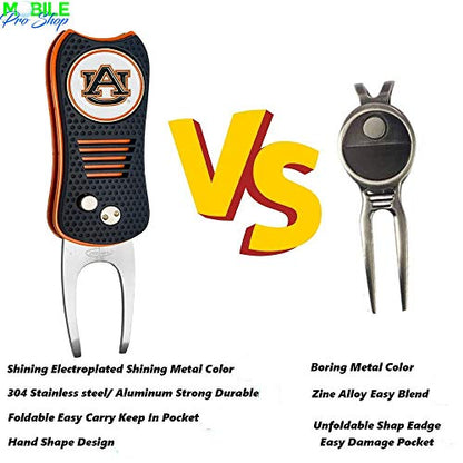 Switchblade Divot Repair Tool with Logo Printed Removable Magnetic Ball Marker-Best Divot Fixer - style: Only divot tool