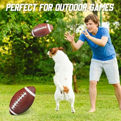 Chivao 6 Pieces Mini Football Inflatable Playground Balls for Kids Junior Outdoor Indoor Family Games Football Lovers Gifts Birthday Favors