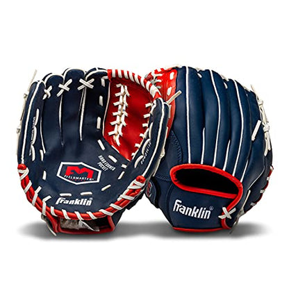 Franklin Sports Field Master Baseball + Softball Glove - Field Master Adult + Youth Baseball + Softball Mitt - Men's + Women's Gloves - Right Hand Throw