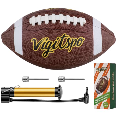 Pro Training Football | Confident Control PU Leather Ball for Matches & Practice |Junior, Youth & Adult Sizes - size: junior