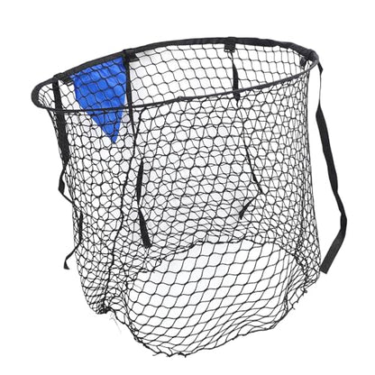 Foldable Football Goal Training Net, Soccer Target Throwing Net with Fixed Target Area, Sturdy Alloy Frame and Polyester Mesh for Accurate Passing Practice, Portable Ball Gate for