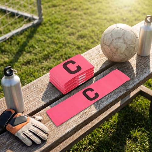 Soccer Captain Armband,Flexible Adjustable scalable Design,Sports Team Armband,Elasticated for Captains in Matches,practices,tournaments