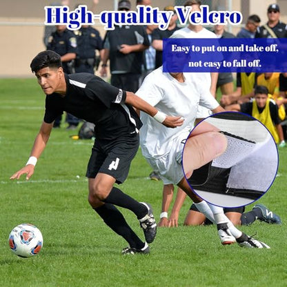 4Pcs Captain Armbands, Captain Arm Bands, Black Adjustable Soccer Captains Armband, Football Rugby Basketball Player Band for Adult Youth Soccer Volleyball Team - color: Black