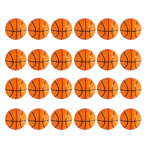 Super Z Outlet Mini Foam Sports Balls for Kids Adults Mini Baseball Football Basketball Soccer Stress Toy Game Party Decoration (Basketball) - Pack of 24 - color: Basketball