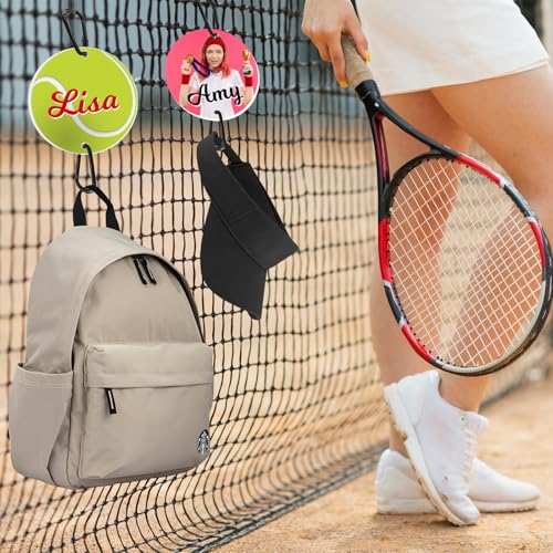 ubmpj Custom Baseball Bag Hook for Fence Personalized Baseball Backpack Clip with Name Photo for Hanging Soccer Tennis Basketball Football Softball Players Athletes