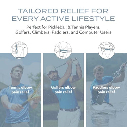 PT Pro Tennis Elbow Trainer For Physical Therapy, Textured Grip, Elbow Pain Relief, Resistance Bar For Tendonitis And Golfer's Elbow, Improve Grip Strength, Pickleball Elbow And Golfer's Elbow, Gray