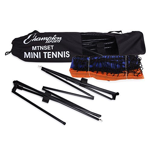 Champion Sports Portable Tennis Net: 10 Foot Kids Mini Tennis Set & Athletic Equipment