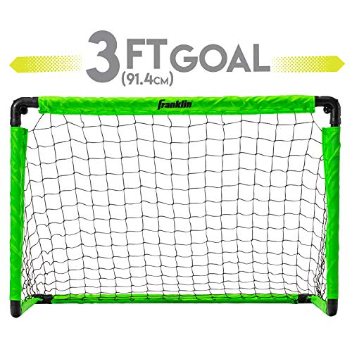 Franklin Sports Mini Soccer Goal with Ball and Pump - color: Green