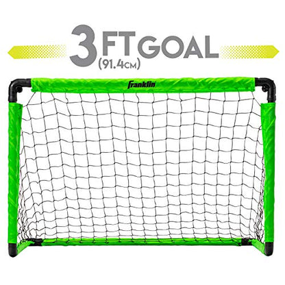 Franklin Sports Mini Soccer Goal with Ball and Pump - color: Green