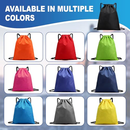 Extra Large Drawstring Backpack, Heavy-Duty Oxford String Bag for Basketball, Soccer & Laptop (2, Gray) - color: Gray