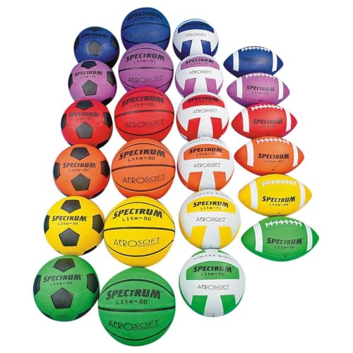 S&S Worldwide Lite Sports Ball Pack - Intermediate Size (Pack of 24)