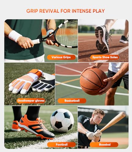 Pro Sport Grip Cleaner Kit - Golf Club & Pickleball Paddle Grip Care Set with Spray, Brush & Microfiber Towel - Restores Grip for Baseball, Tennis, Soccer Goalie Gloves - Perfect Sports Gift