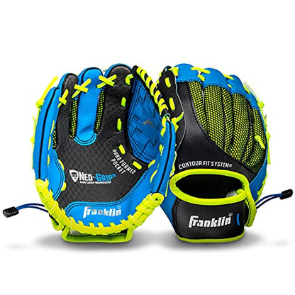 Franklin Sports Kids Baseball Glove - NeoGrip Boys + Girls Youth Tball Glove - Teeball, Baseball + Softball Mitt