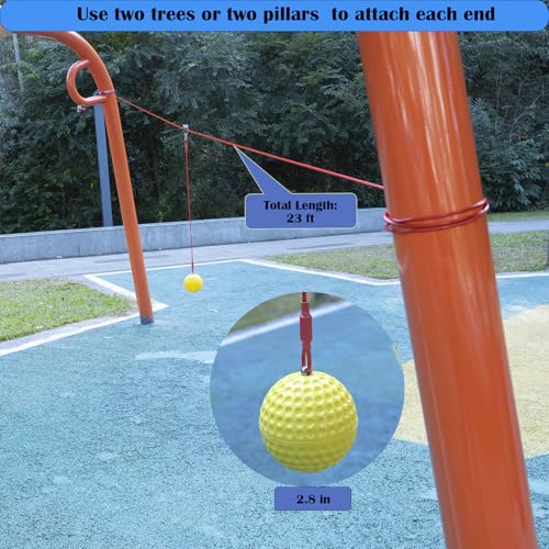 Batting Swing Trainer for Baseball and Softball,Solo Baseball Softball Hitting Trainer,Rope Bat Swing Trainer,Softball Training Equipment,Baseball Swing Training for Backyard