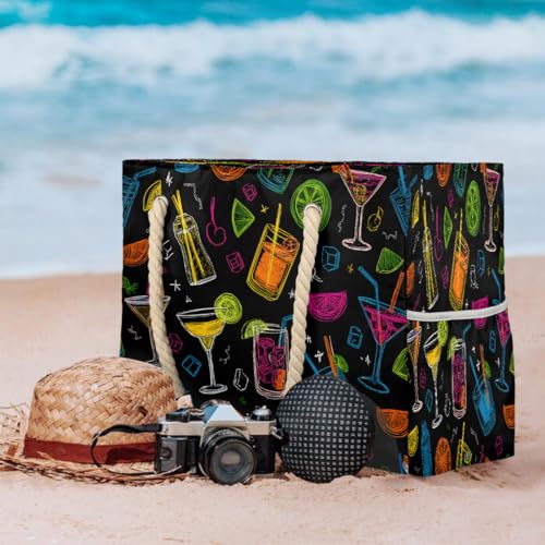 Beach Bag Waterproof Sand-proof Canvas Tote Lightweight Shoulder Bag Suitable for Family outdoor travel - color: C3