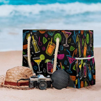 Beach Bag Waterproof Sand-proof Canvas Tote Lightweight Shoulder Bag Suitable for Family outdoor travel - color: C3