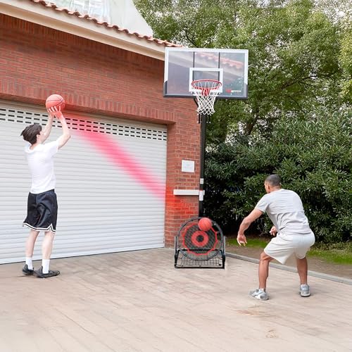 IE Sports Metal Ricochetball Game Set (Includes 2 Balls, Dual-Sided Net and Pump) Adjustable Portable Outdoor, Yard, Beach, Lawn & Camping Game