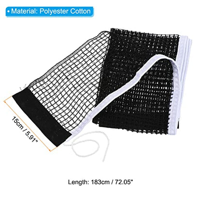 PATIKIL Table Tennis Net Replacement, Ping Pong Net String Tension Equipment Accessories Polyester Cotton for Indoor Outdoor