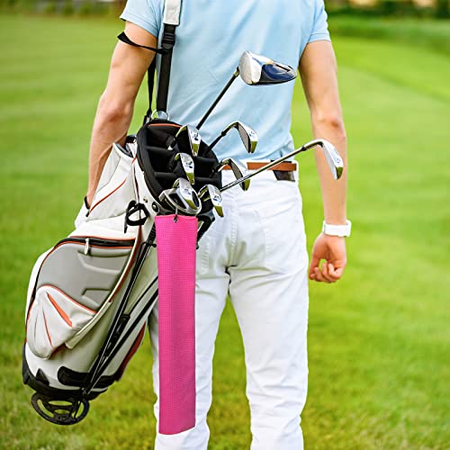 18 Pcs Pink Golf Accessories Kit Include Golf Ball Marker Balls Holder Club Groove Cleaner Brush Divot Repair Plastic Tees Towel with Clip Gift Set for Women