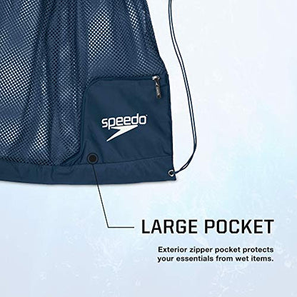Speedo Drawstring Ventilator Mesh Equipment Bag - color: Insignia Blue