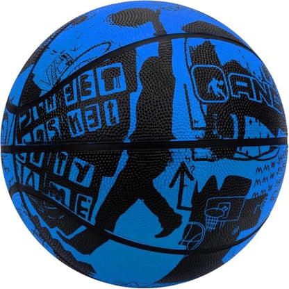 AND1 Street Art Rubber Basketball: Official Regulation Size 7 (29.5 inches) Rubber Basketball - Deep Channel Construction Streetball, Made for Indoor Outdoor