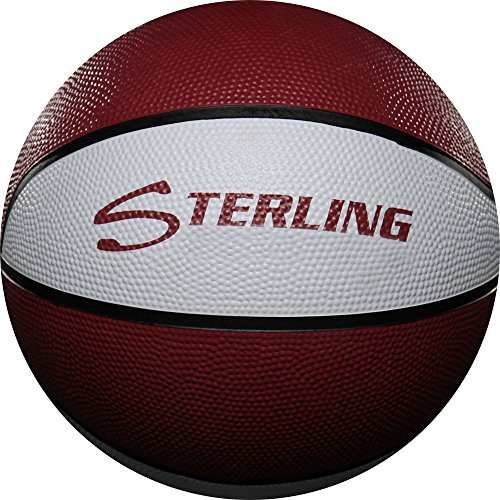 Sterling Maroon/White 28.5 Size 6 Rubber Basketball