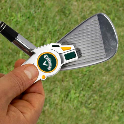 Callaway 4-in-1 Golf Divot Repair Tool - color: Green/Yellow